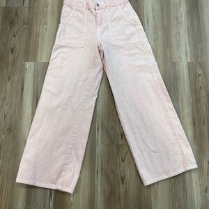 American Eagle Blush Pink Wide Leg Jeans